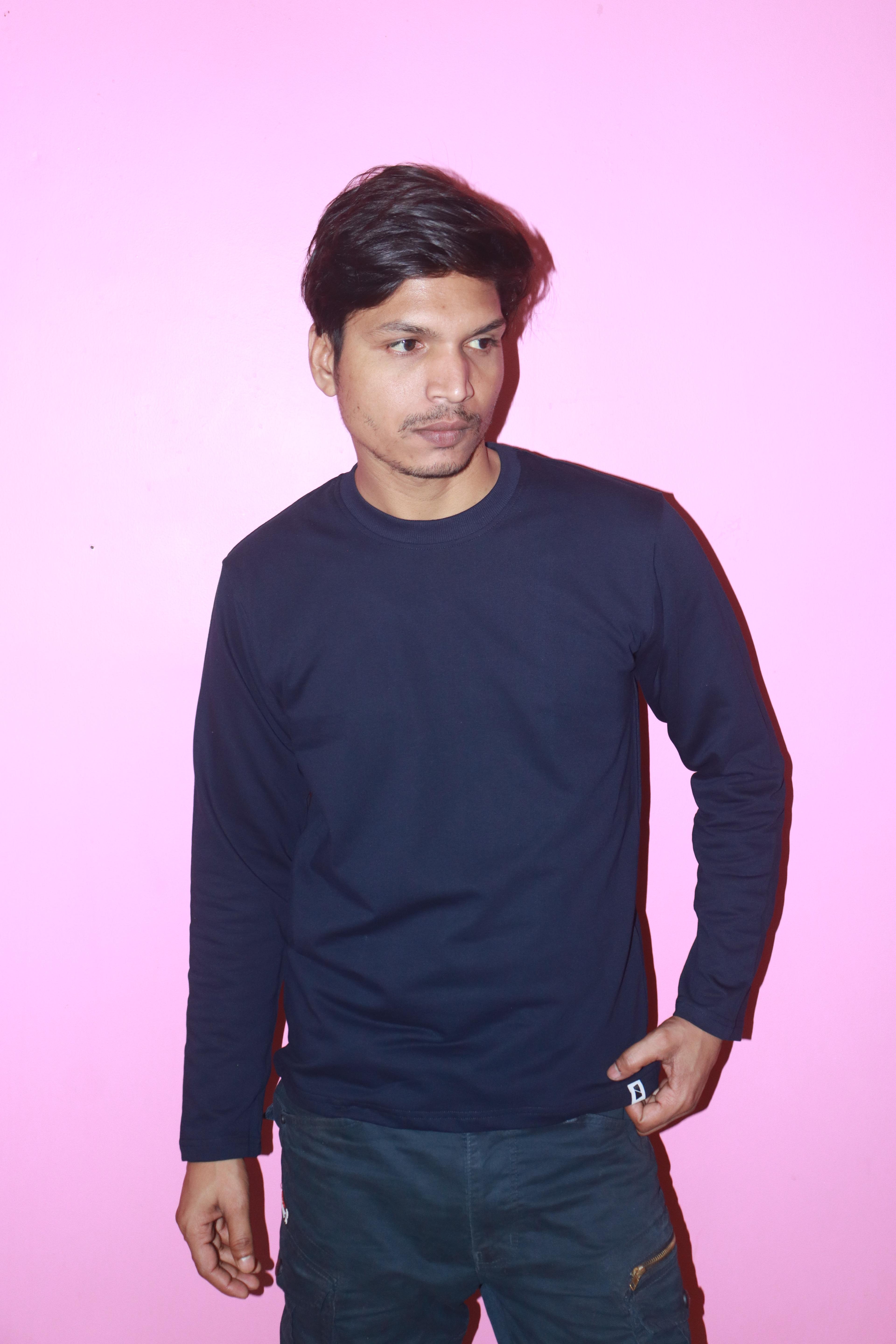 Full Sleeve T-Shirt Navy Blue